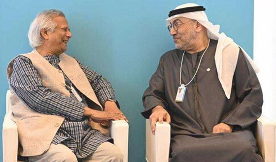 প্রধান উপদেষ্টার সঙ্গে আমিরাতের স্বাস্থ্যমন্ত্রীর সাক্ষাৎ