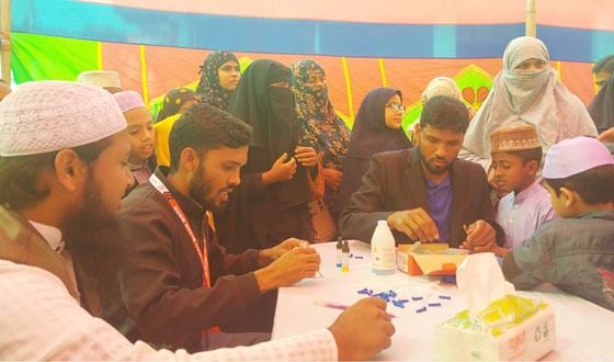 নাগেশ্বরীতে বিনামূল্যে রক্তের গ্রুপ নির্ণয় কর্মসূচি অনুষ্ঠিত