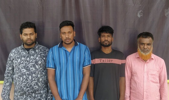 কুমিল্লায় ৪০ কেজি গাঁজাসহ আটক ৪