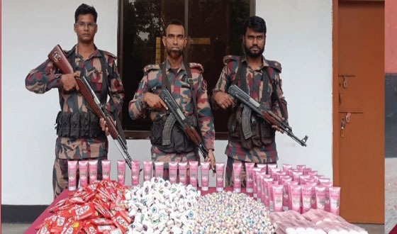 বেনাপোলে ১২ লাখ টাকার চোরাই পণ্য জব্দ