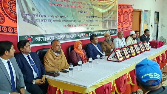 নড়াইল প্রেসক্লাবে সম্মাননা প্রদান