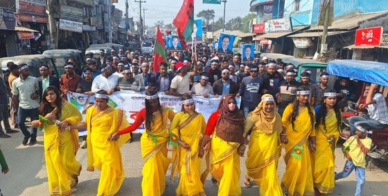 লালপুরে ছাত্রদলের প্রতিষ্ঠা বার্ষিকীতে বর্ণাঢ্য শোভাযাত্রা