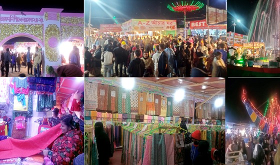 কনকনে শীত যেন উপেক্ষিত দর্শনার্থীদের উপচেপড়া ভিড়