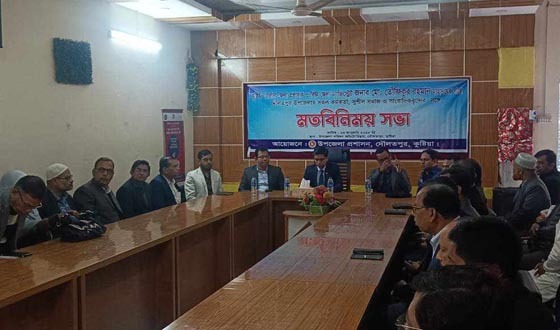 দৌলতপুরে জেলা প্রশাসকের মত বিনিময় সভা