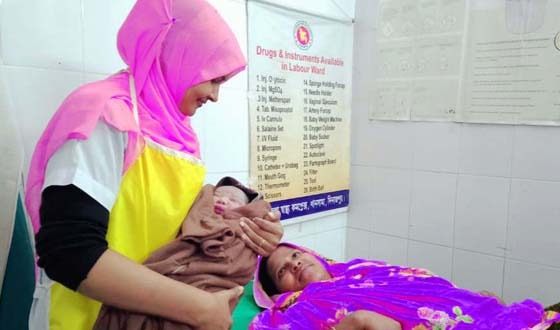 খানসামায় প্রায় ৫ কেজি ওজনের শিশুর জন্ম