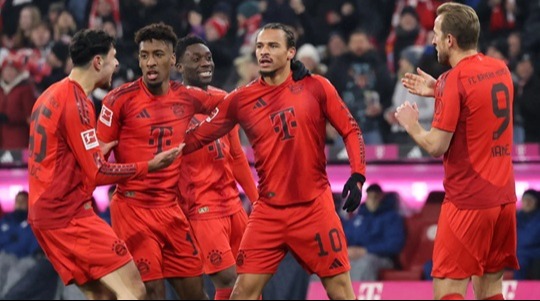 হফেনহেইমের জালে বায়ার্নের গোল উৎসব