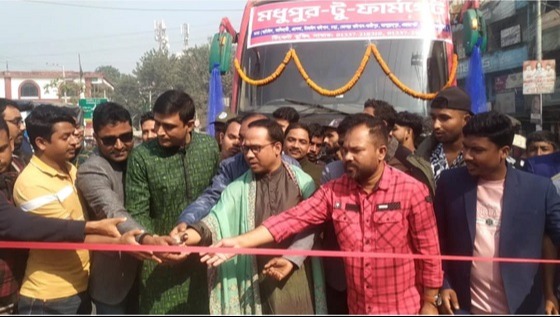 মধুপুরে বিআরটিসির বাস সার্ভিসের উদ্বোধন