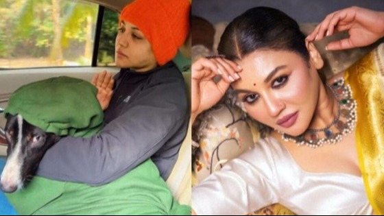 পোষা কুকুর নিয়ে ভেটের কাছে ছুটলেন জয়া