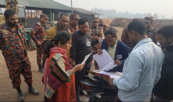 লালমনিরহাটে ৪টি ইটভাটায় লক্ষাধিক টাকা জরিমানা