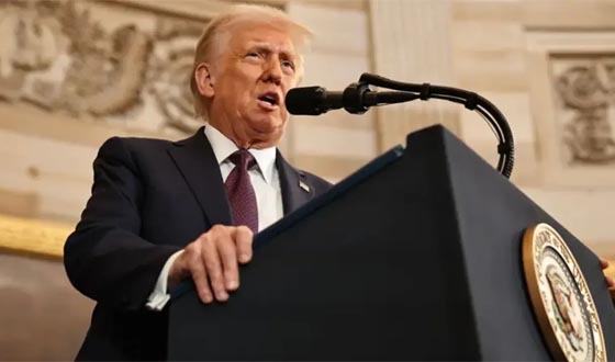 ট্রাম্পের প্রথম ভাষণে আমেরিকার পরিবর্তনের প্রতিশ্রুতি