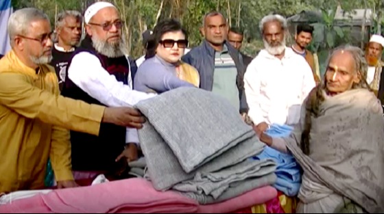 জিয়াউর রহমানের জন্মবার্ষিকী উপলক্ষে শীতবস্ত্র বিতরণ