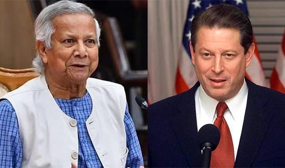 ড. ইউনূসের ‘থ্রি জিরো’ আন্দোলনের প্রশংসায় আল গোর