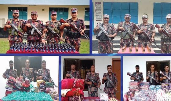 বেনাপোলে ৬৬ লাখ টাকার চোরাই পণ্য জব্দ