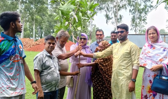 টাঙ্গাইলের কাকুয়ার বিভিন্ন শিক্ষা প্রতিষ্ঠানে বিনামূল্যে গাছের চারা বিতরণ