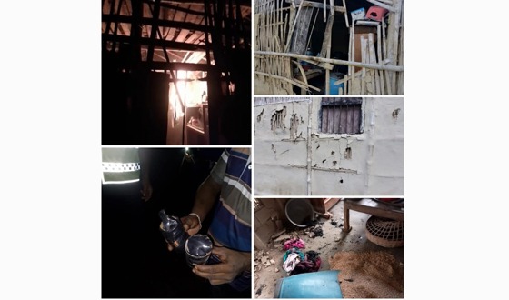 ভেড়ামারায় বসতবাড়ি ভাংচুর, অগ্নিসংযোগ, বোমা হামলা