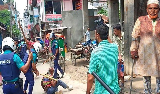 জুলাই আন্দোলনে পুলিশের লাঠিচার্জ: অসুস্থ্য সাংবাদিকের চিকিৎসা হচ্ছে