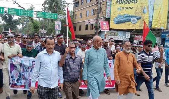 পিরোজপুরে যুবদলের বিক্ষোভ সমাবেশ