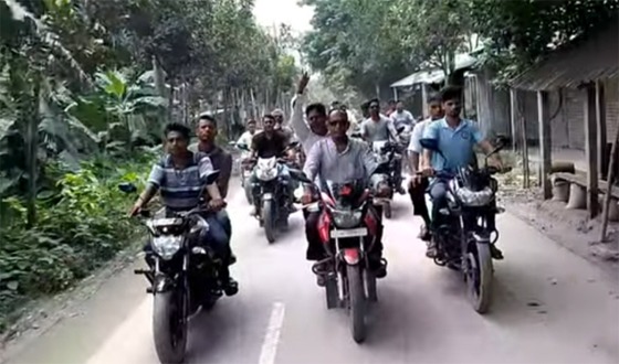 গফরগাঁওয়ে বিএনপি সন্ত্রাস বিরোধী মোটরসাইকেল শো-ডাউন
