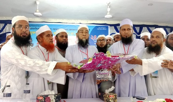 মুক্তাগাছায় মুফতি হাবীবুর রহমানকে সংবর্ধনা