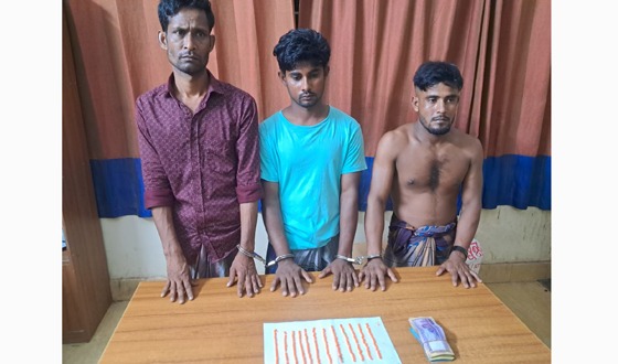 মাধবপুরে বিপুল পরিমাণ ইয়াবাসহ গ্রেফতার ৩