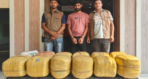 রাজশাহীর পুঠিয়ায় ৫৭ কেজি গাঁজাসহ মাদক কারবারি গ্রেপ্তার