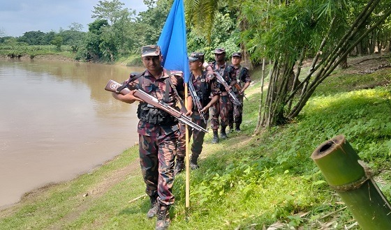 হবিগঞ্জ সীমান্তে বিজিবির নিদ্রাহীন দায়িত্ব পালন