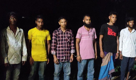 মাদক সেবনের দায়ে  ৬ যুবককের কারাদণ্ড