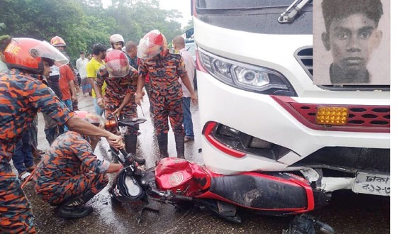 পরিবহনের চাঁপায় মোটরসাইকেল চালক নিহত