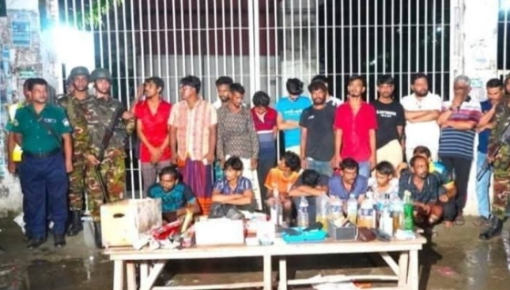 টঙ্গীতে পুলিশ-সেনাবাহিনীর যৌথ অভিযানে গ্র্রেফতার ২৪