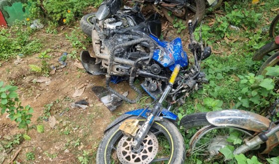 ফুলবাড়ীতে মিনি ট্রাকের সঙ্গে মোটরসাইকেলের সংষর্ঘে নিহত ২