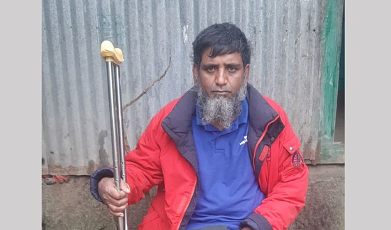 ৩’শ গুলির স্প্লিন্টার শরীরে বহন করে চলছে ভূঞাপুরের সুজন