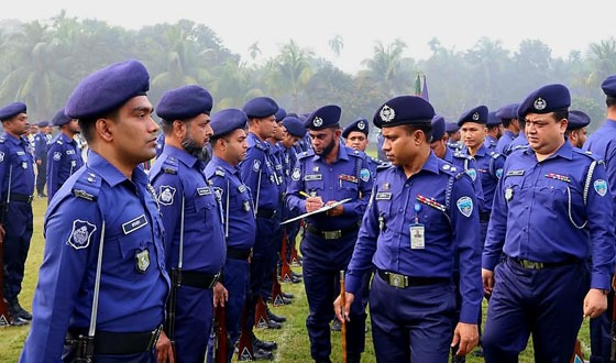 চাঁদপুর জেলা পুলিশের মাস্টার প্যারেড অনুষ্ঠিত