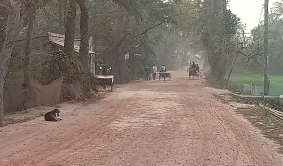 কুল্যা টু দরগাহপুর সড়কে পথচারী ও বসবাসকারীদের চরম দুরাবস্থা