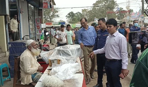 সেনবাগে ভ্রাম্যমান আদালতের অভিযানে ৯ ব্যবসায়ীর জরিমান