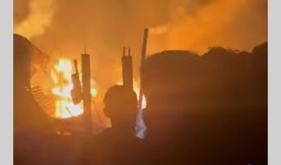 মধুখালীর ডুমাইন বাজারে অগ্নিকান্ডে প্রায় ৯ লক্ষাধিক টাকার ক্ষতি