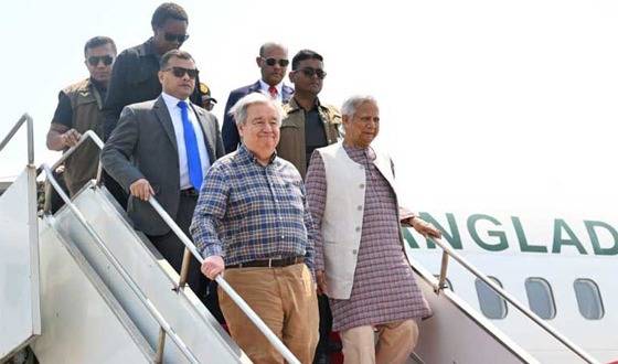 প্রধান উপদেষ্টা ও জাতিসংঘ মহাসচিব কক্সবাজার পৌঁছালেন