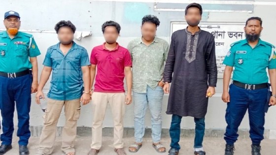 রাজশাহীতে ফ্রিল্যান্সারের বাসায় হামলা, চাঁদা দাবি ও নির্যাতন: গ্রেপ্তার ৪