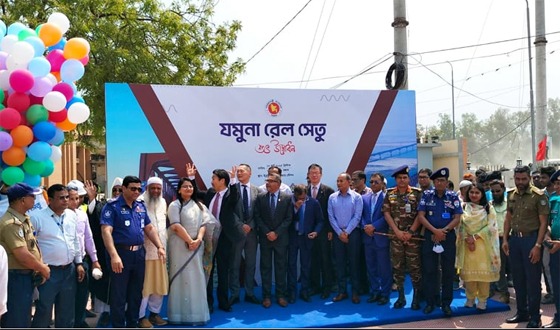 যমুনা রেল সেতুর আনুষ্ঠানিক উদ্বোধন, উত্তরবঙ্গে ট্রেনযাত্রায় বাঁচবে ত্রিশ মিনিট