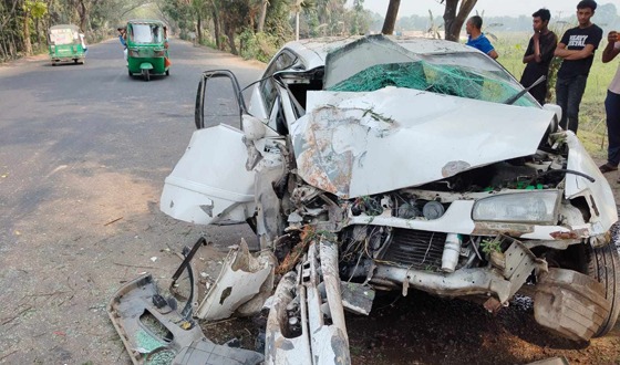 লালপুরে প্রাইভেটকারের নিয়ন্ত্রণ হারিয়ে বাবা-মেয়ের মৃত্যু