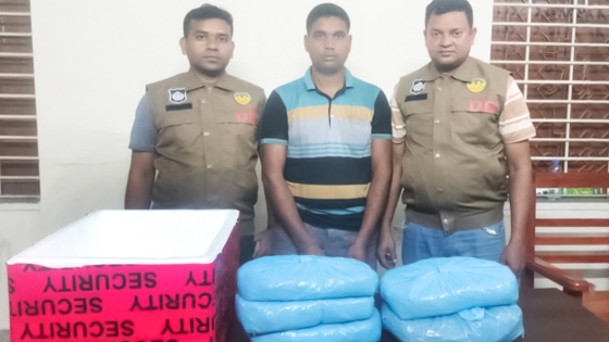 রাজশাহীতে বিপুল পরিমাণ গাঁজাসহ মাদক কারবারি গ্রেপ্তার