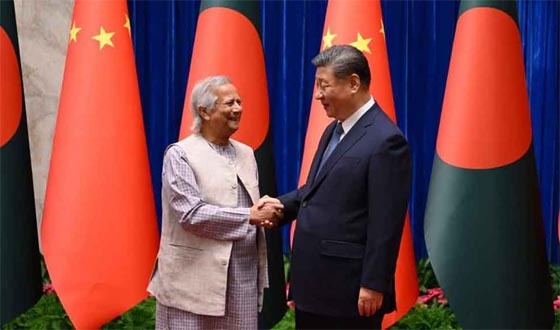 শান্তি প্রতিষ্ঠায় চীনের জোরালো ভূমিকা চান  প্রধান উপদেষ্টা