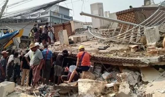 মিয়ানমারে ভূমিকম্পে নিহত ১হাজারের বেশি, আহত?