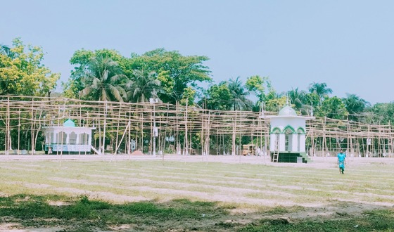 জৈনপুরী হুজুর আগমনে দৌলতখান ঈদগাহে ব্যাপক প্রস্তুতি