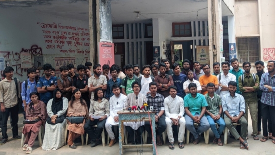 রাকসুর খসড়া ভোটার তালিকা প্রকাশসহ চার দফা দাবি জানিয়ে সংবাদ সম্মেলন