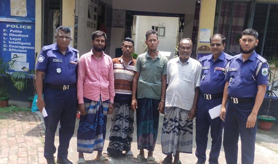 নন্দীগ্রামে আ'লীগের চার নেতা গ্রেপ্তার