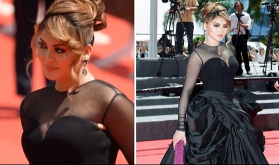 ছেঁড়া পোশাকে কানের মঞ্চে উর্বশী