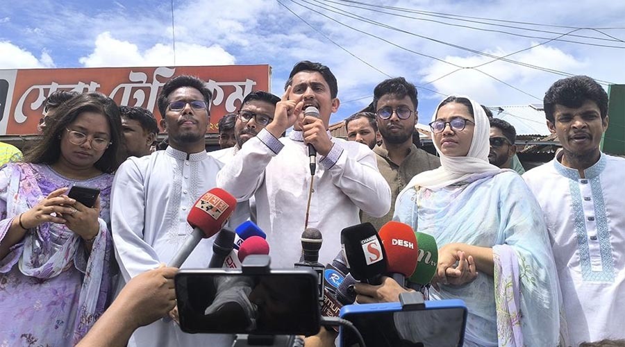 দেশের সার্বভৌমত্বের প্রশ্নে বিন্দুমাত্র আপস নয়: পথসভায় সারজিস আলম