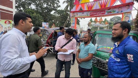 বাউফল ৯ গাড়ী চালকে জেল জরিমানা