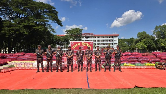 সিলেট সীমান্তে ১ কোটি ৩১ লক্ষ টাকার চোরাচালানী পণ্য আটক