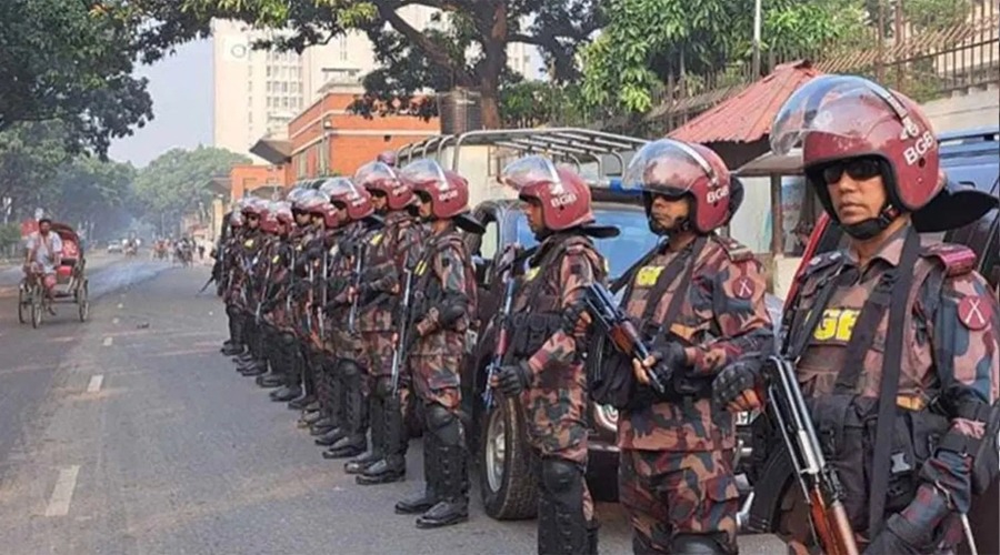 রাজধানীসহ আশেপাশের জেলায় বিজিবি মোতায়েন